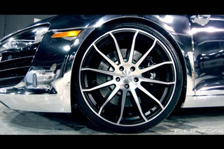 Audi R8 Chrome on Concavo CW-12 Concave Wheels