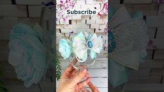 Украшение Резинка на Пучок Гульку для Школы Канзаши | Kanzashi Hair Bow