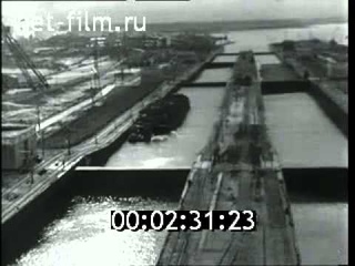 Пермский шлюз, 1956 год.
