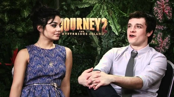 Vanessa Hudgens Josh Hutcherson talk Journey 2: The Mysterious Island 3