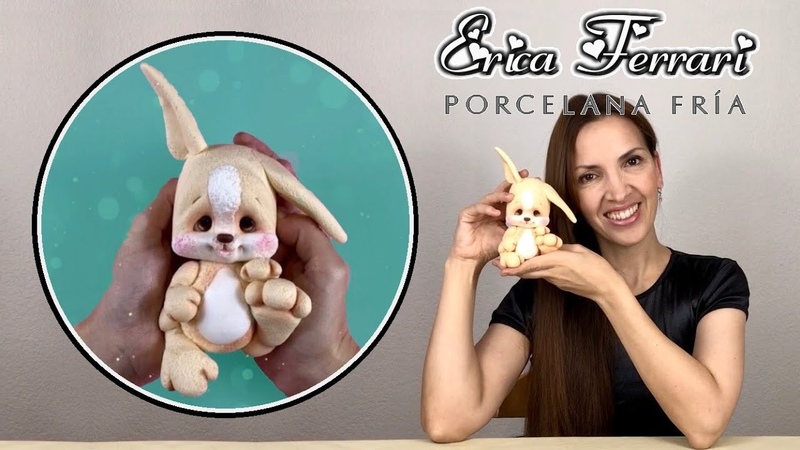 Muñeco Dulce Conejo, Sweet Rabbit Doll, Tutorial Fácil, DIY, Erica Ferrari Porcelana