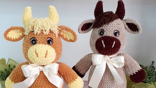 МК БЫЧОК “КРОХА“ КРЮЧКОМ 🐮❤ 1-Я ЧАСТЬ English pattern Bull “Kroha“ 🐮❤ 1st part Under the video