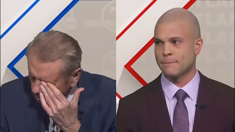 Woody Paige breaks down after Harry Lyles Jr. gave him his flowers on Around The