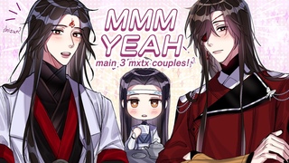 mmm yeah but its wangxian, hualian & bingqiu (mxtx animatic)