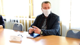 Вадим Шиш на аппаратном совещании в администрации города Харцызска
