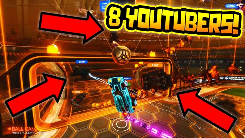8 YOUTUBERS FREESTYLING IN ROCKET