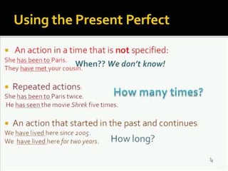 Present Perfect