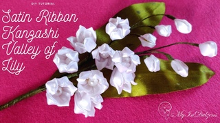 . Satin Ribbon Kanzashi - Valley of Lily | MyInDulzens