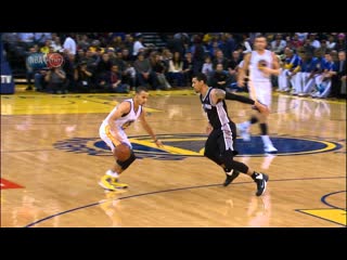 Stephen Curry Dances and Dishes to David Lee for the Jam