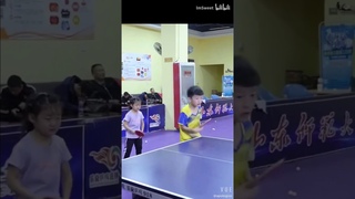 chinese girl table tennis training
