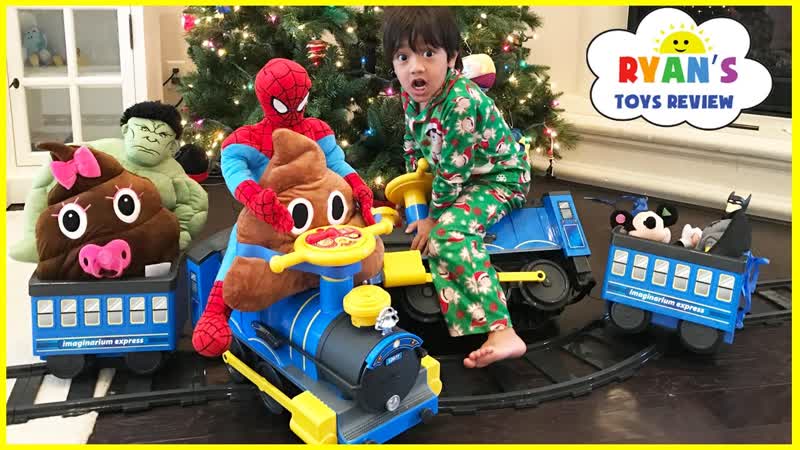 POWER WHEELS Ride On Train With Tracks for Kids Playtime 6 V Express Train Toy Videos for