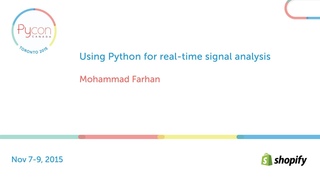 Using Python for real-time signal analysis (Mohammad Farhan)