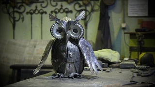 Scrap Metal. Owl. Handmade. Художественная ковка. Сова