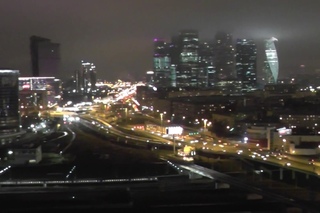 Поезда и небоскребы Moscow City