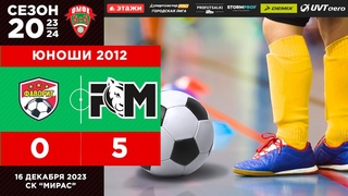 КММФЛ 2023-2024. Юноши 2012 г.р. Матч Фаворит - Football Masters 0-5