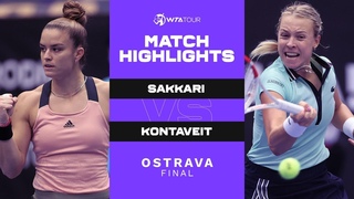Maria Sakkari vs. Anett Kontaveit | 2021 Ostrava Final | WTA Match Highlights