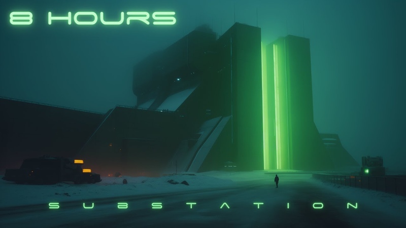 SUBSTATION 8 HOURS Blade Runner Ambience: Cozy Cyberpunk Ambient Music for Deep Focus ( NO