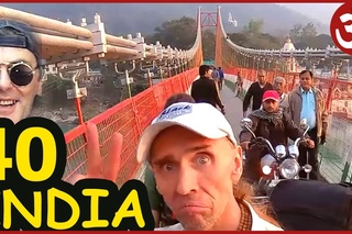 ИНДИЯ 40. Поезд ЕДА и Развлечения  Харидвар и РИШИКЕШ. Ram Jhula