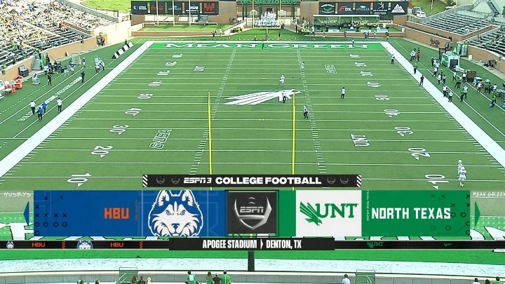 NCAAF 2020 2021, Week 01, Houston Baptist Huskies North Texas Mean Green,
