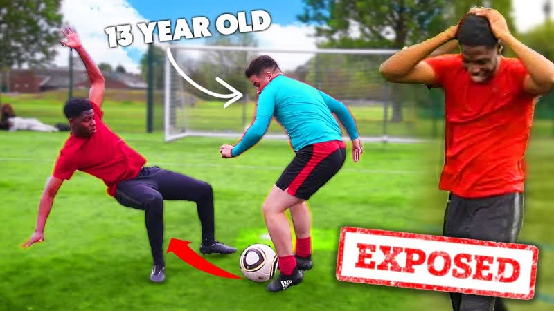 This KID FOOTBALLER Exposed Me In A Football