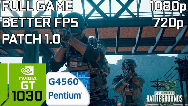 PUBG ( FULL GAME) PC GT 1030 2 GB GDDR5 Intel Pentium G4560 8 GB