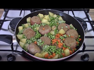 MORBIDISSIME POLPETTE CON PATATE E PISELLI