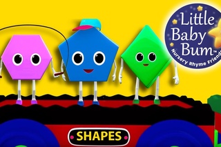 Shapes Train Song | Nursery Rhymes | Original Song by LittleBabyBum!
