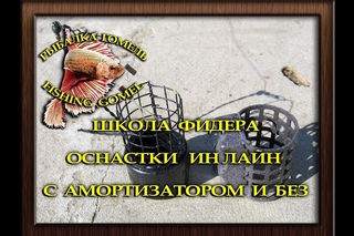 Школа фидера. Онастка “инлайн“ с амортизатором и без