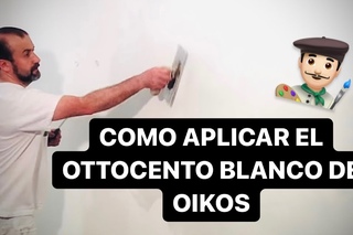 aplicación OTTOCENTO BIANCO Efecto Antico Velluto De OIKOS