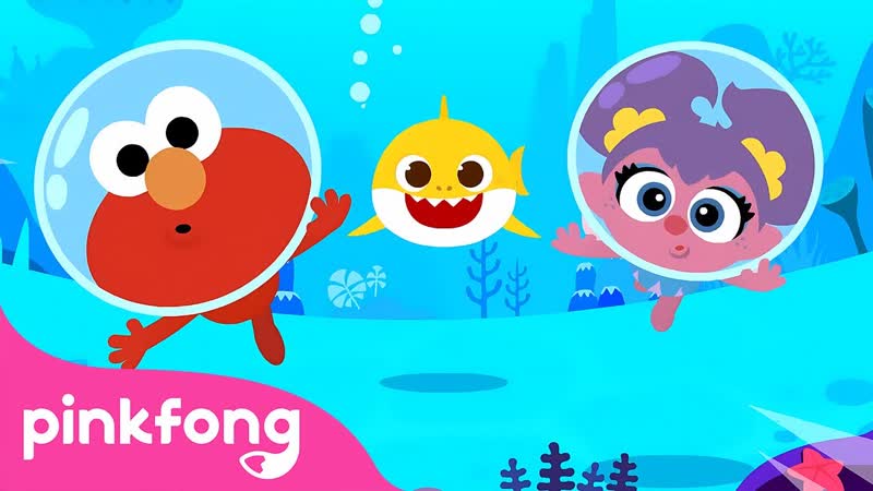 Baby Shark with Sesame Street, Baby Shark Song Compilation, Pinkfong Kids